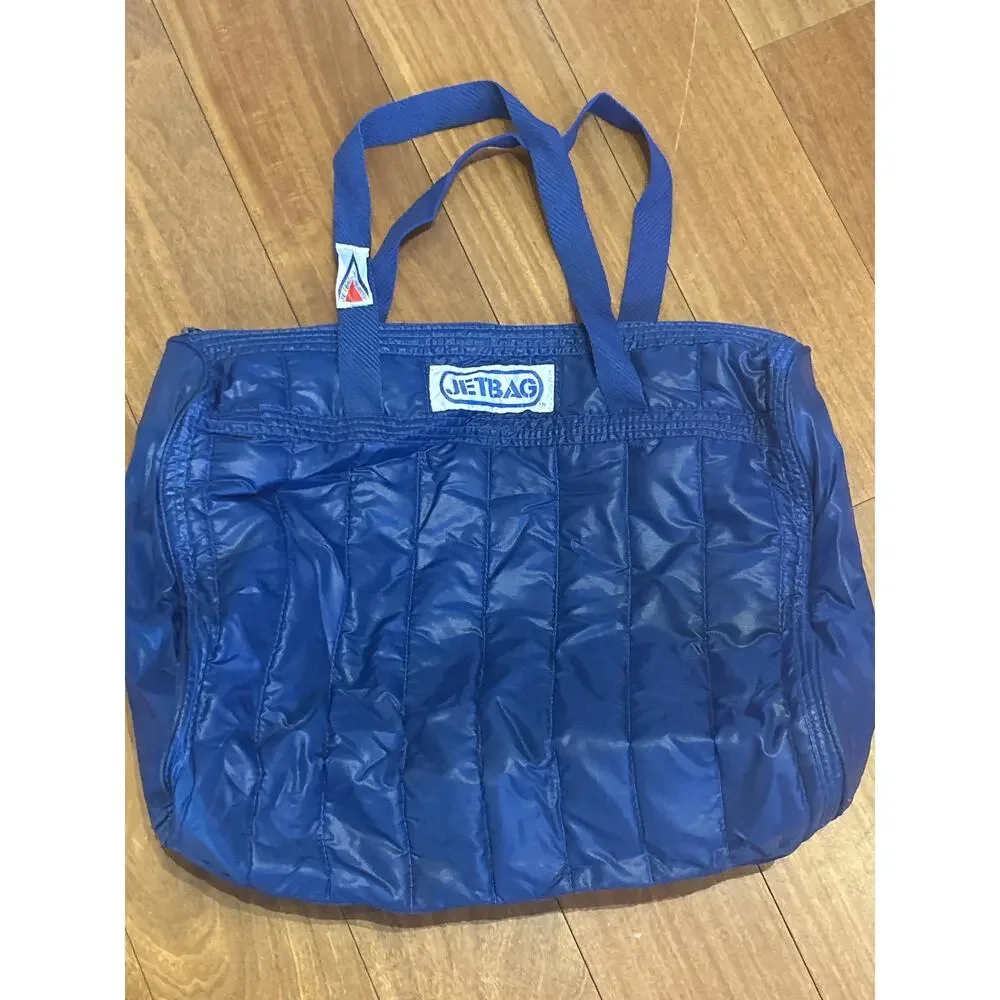 Vintage Royal Blue JETBAG Tote Bag